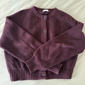 Frank & Oak Deep Burgundy Cardigan